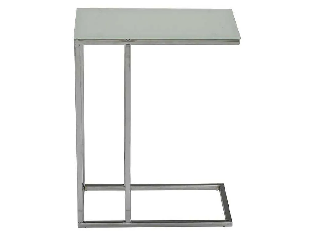 Salontafel Nelio - Gehard Glas - Wit-Vente-unique Discount