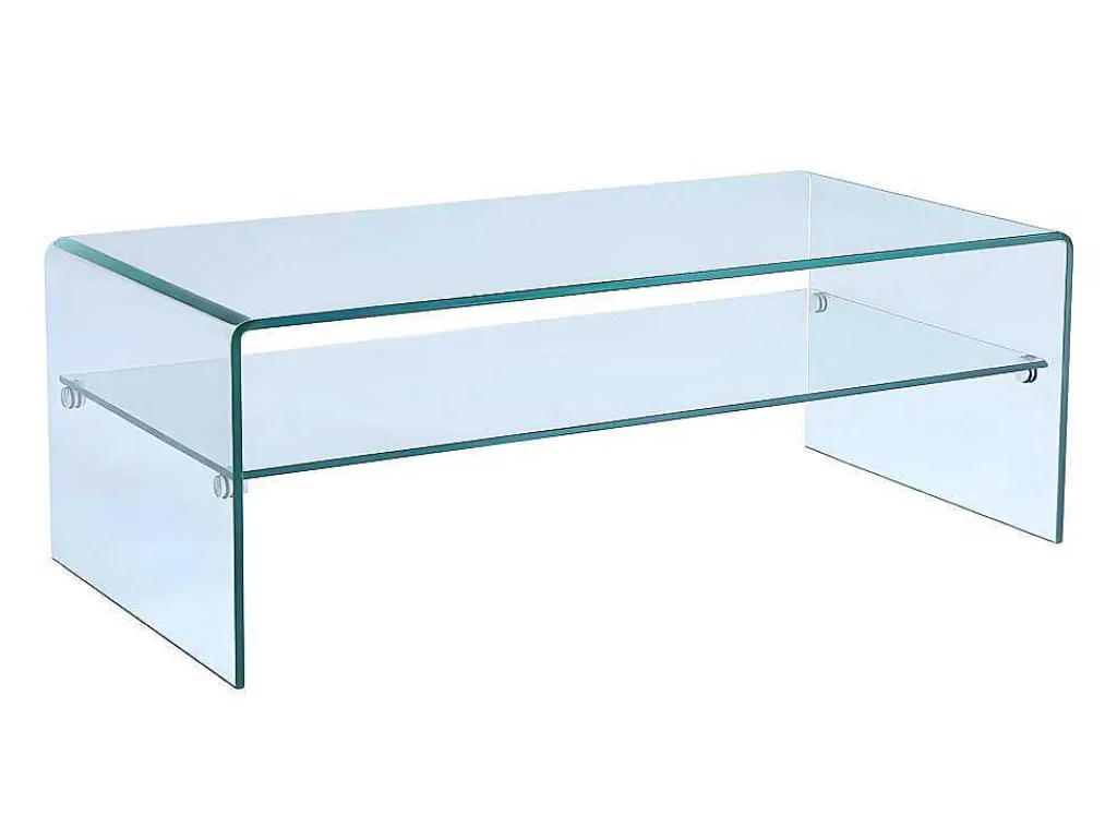Salontafel Trenia - Dubbele Plaat - Gehard Glas-Vente-unique Online
