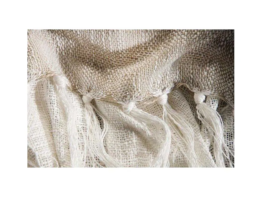 Sandy Plaid 170X130Cm Beige.-Venture Home Sale