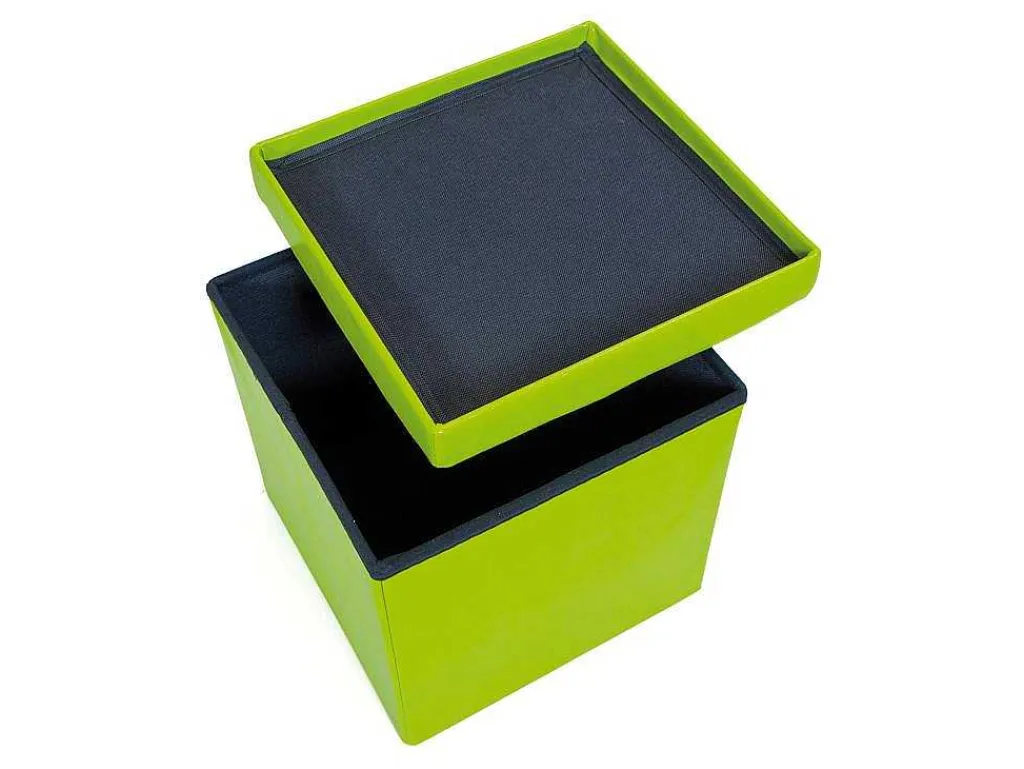 Sanne Opbergdozen Voetenbank Met Deksel, Groen.-Vente-unique Discount