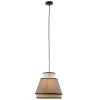 Scandinavische Rieten Hanglamp - Naturel En Warmgrijs - D35 X H120 Cm - Klaus-OZAIA Outlet