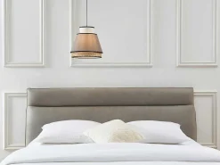 Scandinavische Rieten Hanglamp - Naturel En Warmgrijs - D35 X H120 Cm - Klaus-OZAIA Outlet