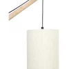 Scandinavische Wandlamp - Mangohout En Stof - D21 X H36 Cm - Licht Naturel En Beige - Paliana-OZAIA Online