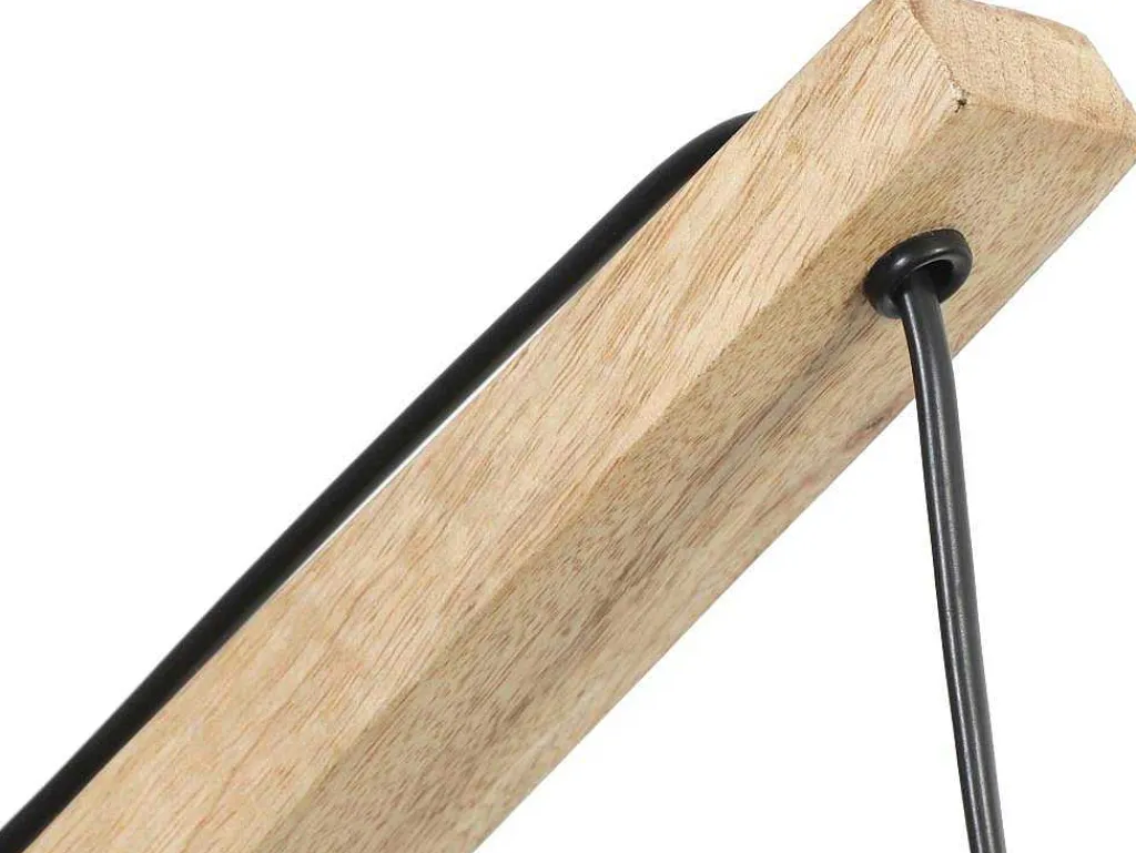 Scandinavische Wandlamp - Mangohout En Stof - D21 X H36 Cm - Licht Naturel En Beige - Paliana-OZAIA Online