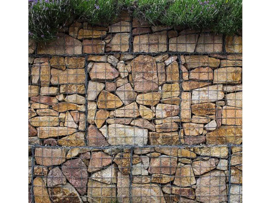 Schanskorf Muur - Set: 2 - Afmetingen: 100X60X30 Cm-Monstershop Outlet
