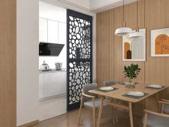 Scheidingswand Verzinkt Staal L88 X H245 Cm Antraciet - Verstelbare Hoogte - Tirodi-Vente-unique Sale