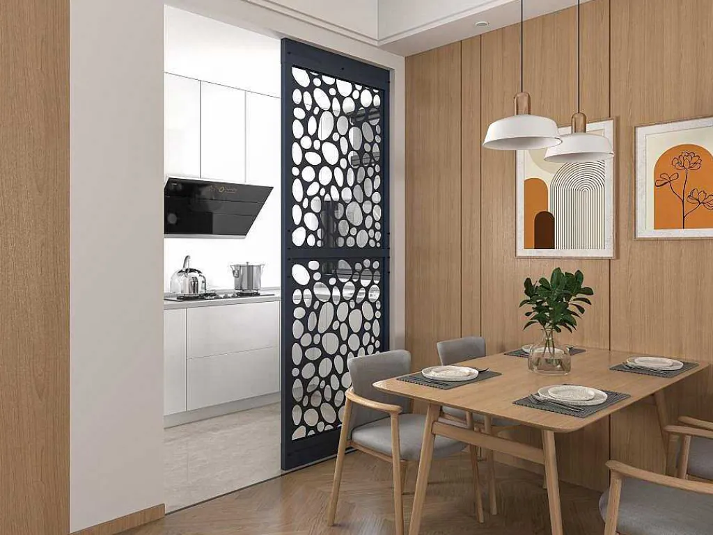 Scheidingswand Verzinkt Staal L88 X H245 Cm Antraciet - Verstelbare Hoogte - Tirodi-Vente-unique Sale