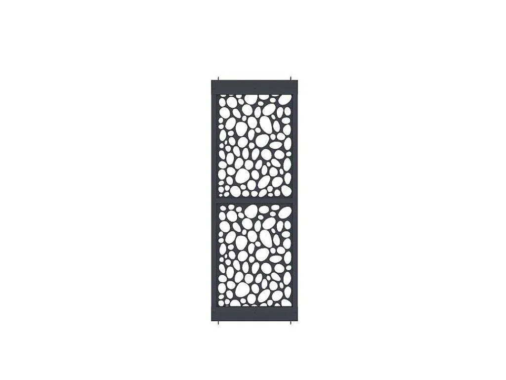 Scheidingswand Verzinkt Staal L88 X H245 Cm Antraciet - Verstelbare Hoogte - Tirodi-Vente-unique Sale