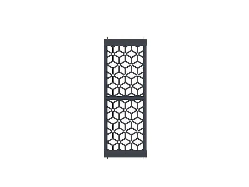 Scheidingswand Verzinkt Staal L88 X H245 Cm Antraciet - Verstelbare Hoogte - Lateri-Vente-unique Best