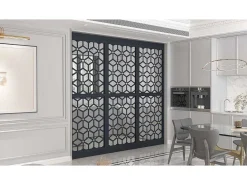 Scheidingswand Verzinkt Staal L88 X H245 Cm Antraciet - Verstelbare Hoogte - Lateri-Vente-unique Best