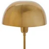 Schemerlamp Champignon Met Art-Decostijl Amanite - Marmer En Ijzer - 24,5 X 24,5 X 52 Cm - Goudkleurig-OZAIA New