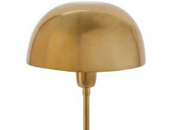 Schemerlamp Champignon Met Art-Decostijl Amanite - Marmer En Ijzer - 24,5 X 24,5 X 52 Cm - Goudkleurig-OZAIA New