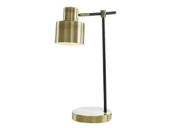 Schemerlamp Met Vintage-Stijl Anticaire - Ijzer - 26 X 15 X 45 Cm - Goudkleurig-OZAIA Clearance