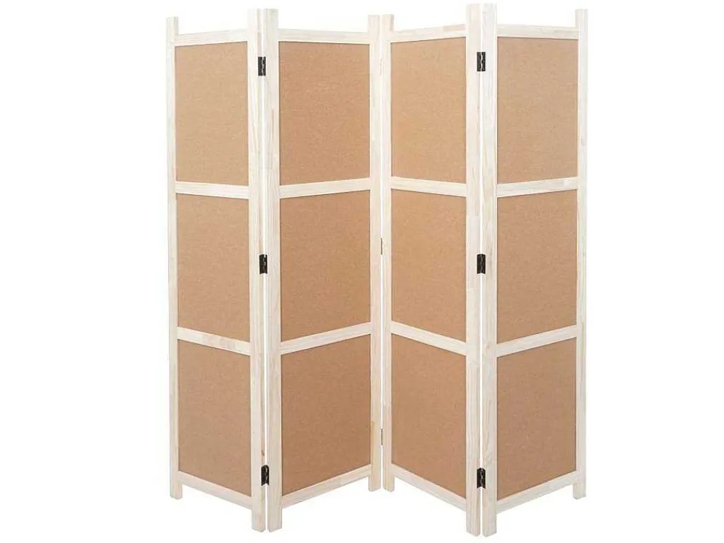 Scherm Mcw-G52, Bruin, 4 Panelen 166X160Cm-Vente-unique Clearance