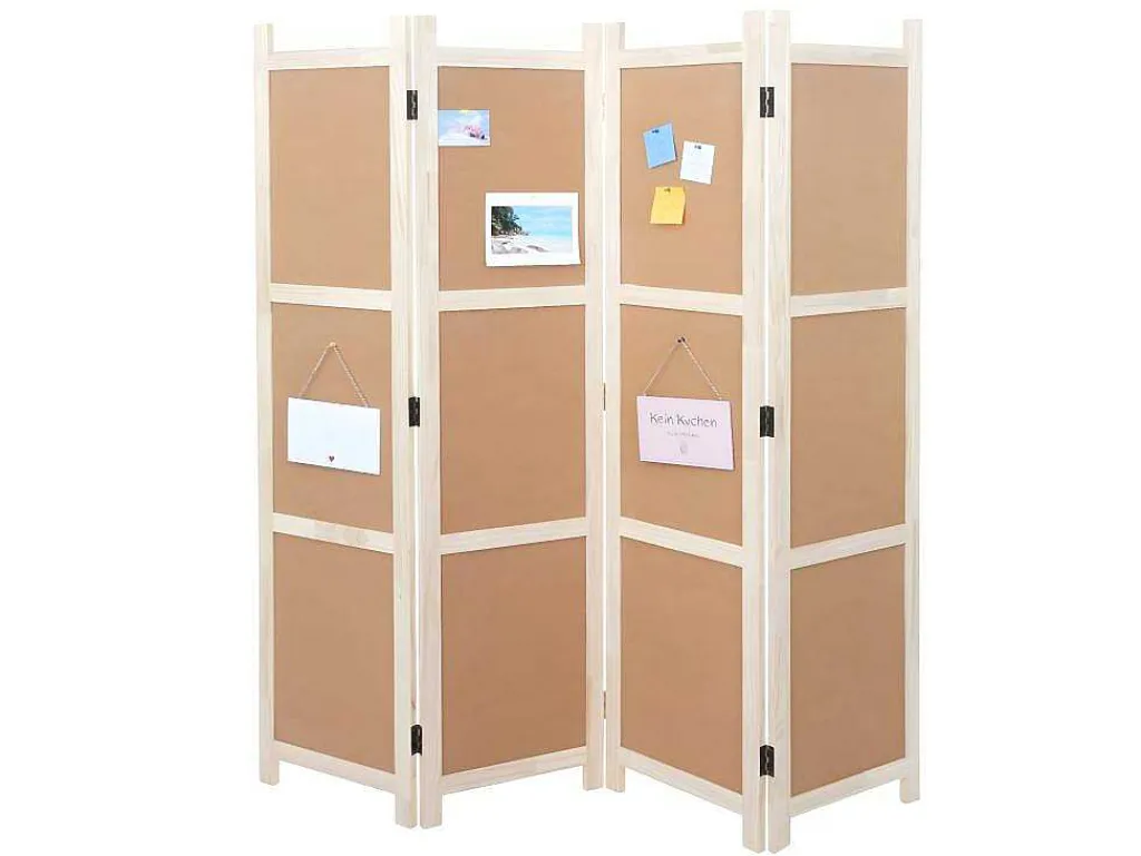 Scherm Mcw-G52, Bruin, 4 Panelen 166X160Cm-Vente-unique Clearance