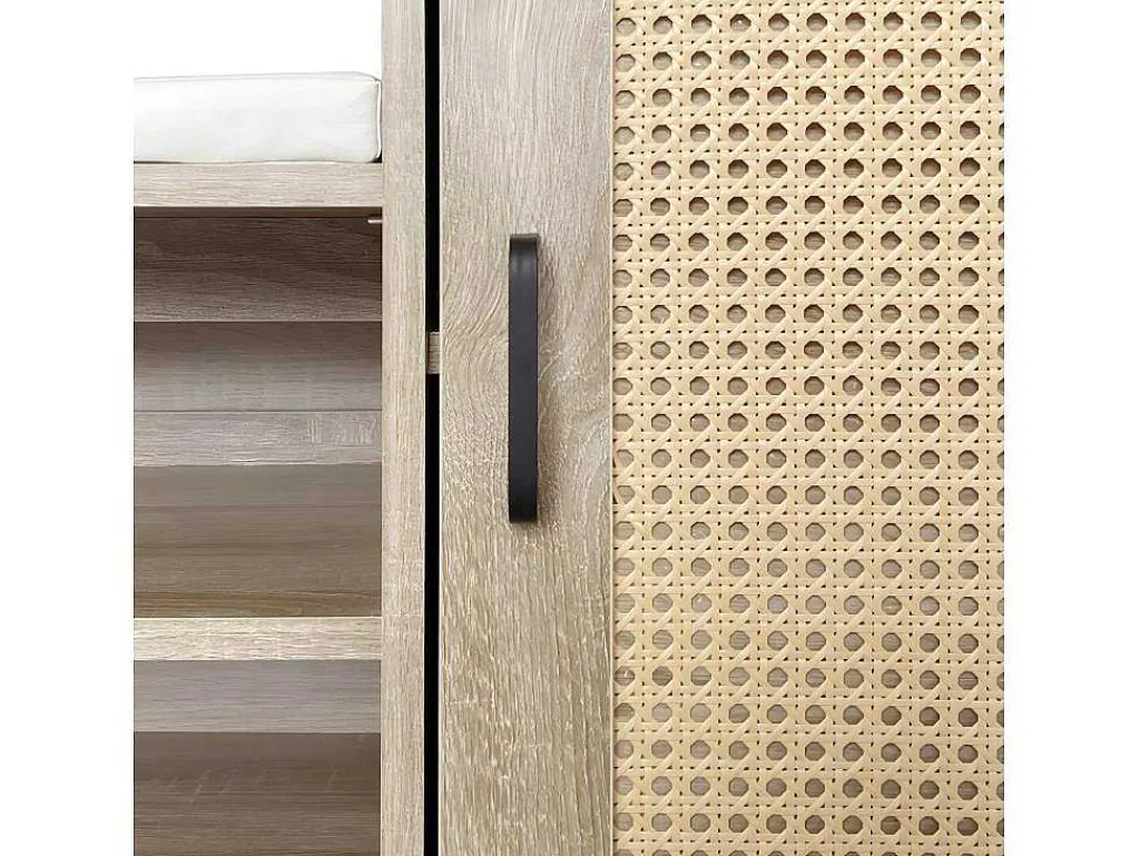 Schoenenkast - Met Bankje En Vakken - Licht Naturel-ModernLuxe Hot