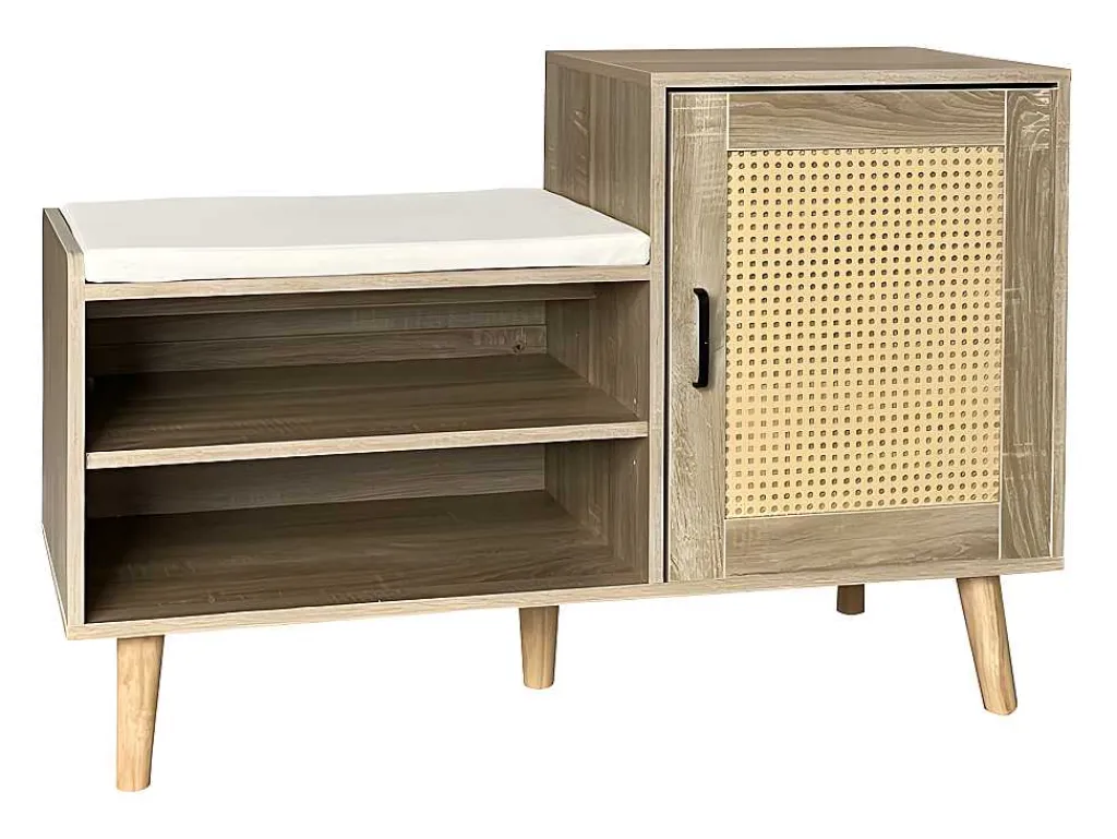 Schoenenkast - Met Bankje En Vakken - Licht Naturel-ModernLuxe Hot