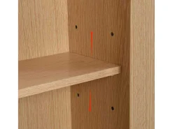 Schoenenkast In Hout En Rotan - 3 Klepdeuren En 1 Lade - Verstelbare Plank - Naturel-ModernLuxe Sale