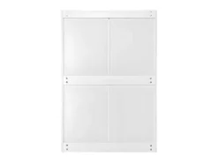 Schoenenkast In Spaanplaat - 3 Klepdeuren En 2 Laden - Wit-ModernLuxe Discount