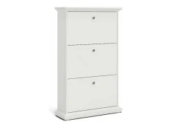 Schoenenkast Wit Venetie Met 3 Kleppen.-Vente-unique Online