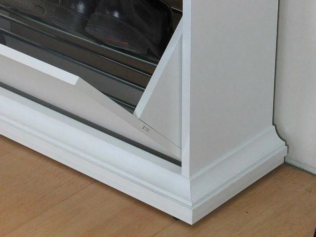 Schoenenkast Wit Venetie Met 3 Kleppen.-Vente-unique Online