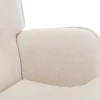 Schommelstoel Van Beige Gechineerde Stof Elmina Ii-Vente-unique