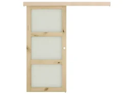 Schuifdeur Acosta Met 3 Ramen - H205Xb93 Cm - Mdf-Vente-unique Online