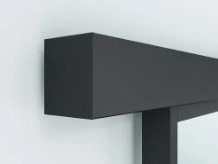 Schuifdeur In Gehard Glas - Mat Zwart - H205Cm X B73Cm - Artisto-Vente-unique Outlet