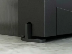 Schuifdeur In Gehard Glas - Mat Zwart - H205Cm X B73Cm - Artisto-Vente-unique Outlet