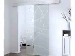 Schuifdeur In Opbouw - H205 X L93 Cm - Gehard Glas-Vente-unique Outlet