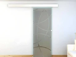 Schuifdeur In Opbouw Heidi - H205 X L83 Cm - Gehard Glas-Vente-unique Clearance