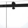 Schuifdouchedeur Met Wieltjes Mat Zwart Industriele Stijl - 120 X 195 Cm - Anakao-Shower & Design Best