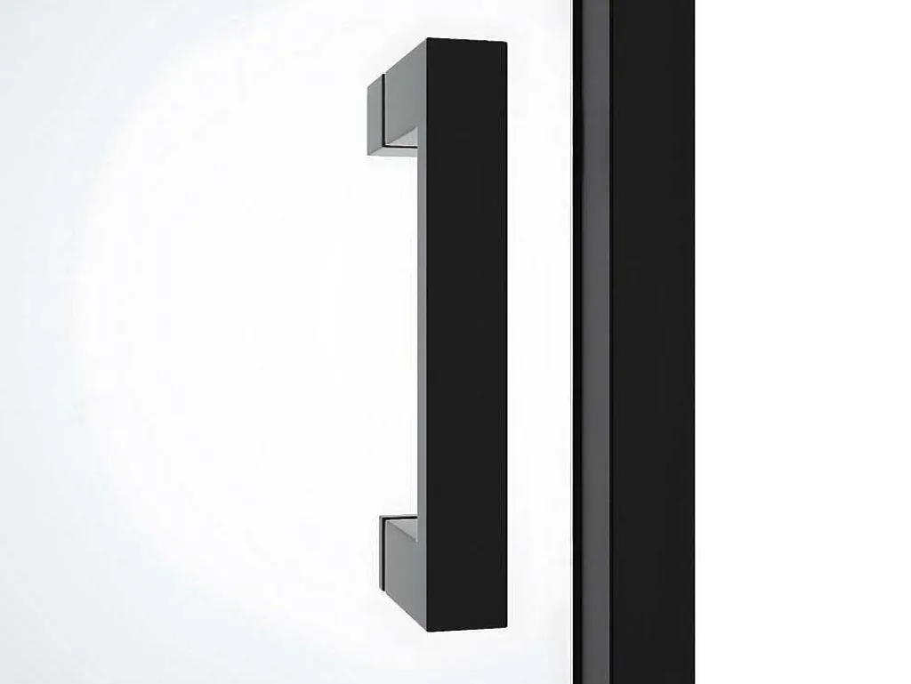 Schuifdouchedeur Met Wieltjes Mat Zwart Industriele Stijl - 120 X 195 Cm - Anakao-Shower & Design Best