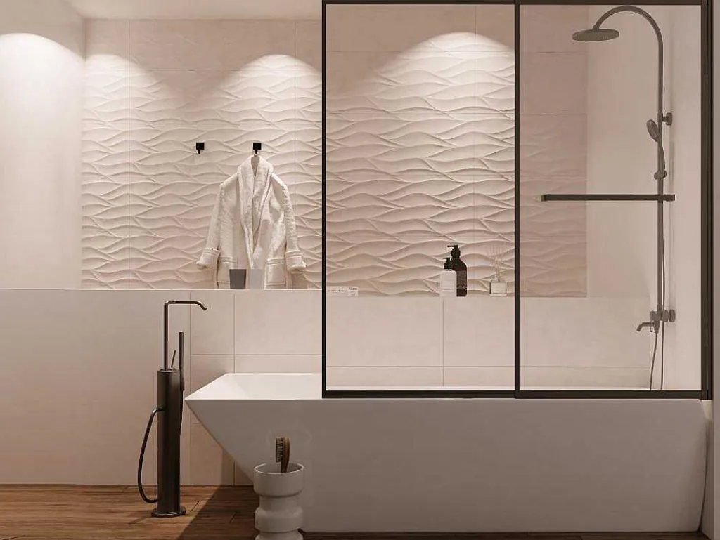 Schuifdouchewand Mat Zwart Met Handdoekenrek - 120 X 140 Cm - Waimea-Shower & Design Sale