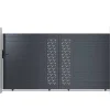 Schuifpoort Van Aluminium Met Motieven - Halfopengewerkt - L. 374 X H. 180 Cm - Antraciet - Gregor-EXPERTLAND Hot