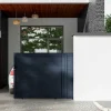 Schuifpoort Van Antraciet Opengewerkt Aluminium - L374 X 165 Cm - Nazario-EXPERTLAND Best