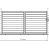 Schuifpoort Van Antraciet Opengewerkt Aluminium - L374 X 180 Cm - Nazario-EXPERTLAND Clearance