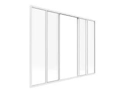 Schuifraam Van Gepoedercoat Wit Aluminium 180 X 130 Cm - Ravena-Vente-unique
