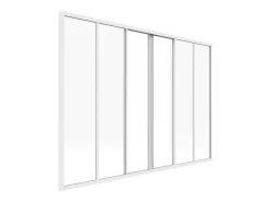 Schuifraam Van Gepoedercoat Wit Aluminium 180 X 130 Cm - Ravena-Vente-unique