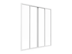 Schuifraam Van Gepoedercoat Wit Aluminium 120 X 130 Cm - Ravena-Vente-unique Sale