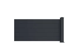 Schuttingverlenging Te Plaatsen H78 X B189 Cm + 1 Paal Antraciet - Otavio-EXPERTLAND Best