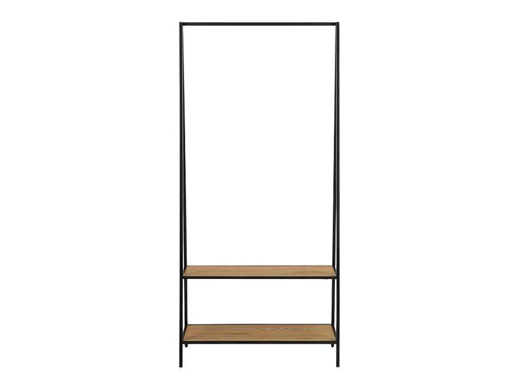 Sea Kledingrek 2 Planken Zwart, Natuur.-Vente-unique Outlet