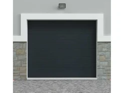 Sectionale Garagedeur Antraciet Met Groefeffect En Motor - Noria-Somfy Online