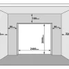 Sectionale Garagedeur Houteffect Wit Met Motor - Prieta-Vente-unique Sale