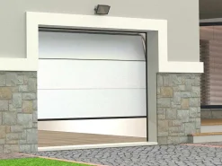 Sectionale Garagedeur Houtdecor Wit Met Motor - Prieta-Somfy Hot