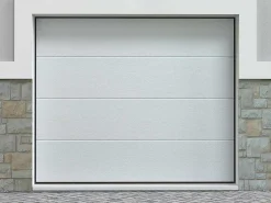 Sectionale Garagedeur Houtdecor Wit Met Motor - Prieta-Somfy Hot