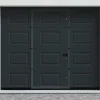 Sectionale Garagedeur Met Somfy Motor Met Centrale Loopdeur Antraciet - Caopas-Vente-unique Online