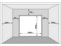Sectionale Garagedeur Met Glad Effect En Centrale Loopdeur In Antraciet Met Motor - Lavega-Vente-unique Online