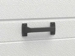 Sectionale Garagedeur Met Glad Effect En Centrale Loopdeur In Antraciet Met Motor - Lavega-Somfy