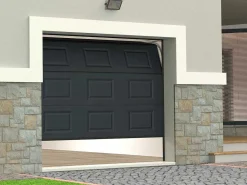 Sectionale Garagedeur Met Antraciet Cassette En Motor - Caopas-Vente-unique Discount